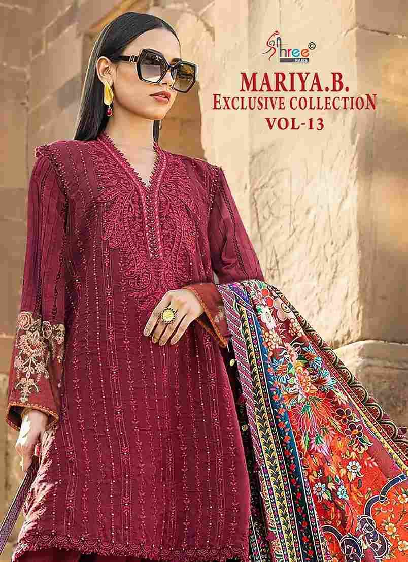 Mariya.B. Exclusive Collection Vol-13 By Shree Fabs 3750 To 3755 Series Beautiful Pakistani Suits Colorful Stylish Fancy Casual Wear & Ethnic Wear Pure Rayon With Embroidered Dresses At Wholesale Price