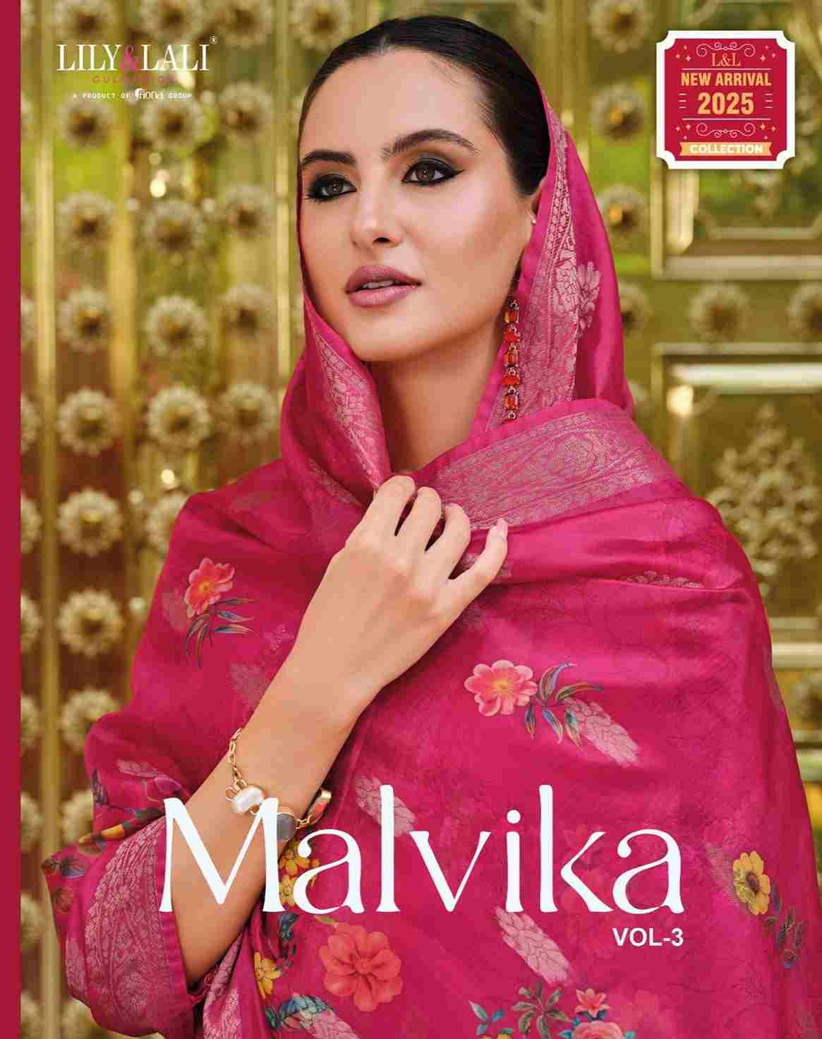 Malvika Vol-3 By Lily And Lali 24401 To 24406 Series Beautiful Festive Suits Colorful Stylish Fancy Casual Wear & Ethnic Wear Pure Viscose Organza Dresses At Wholesale Price