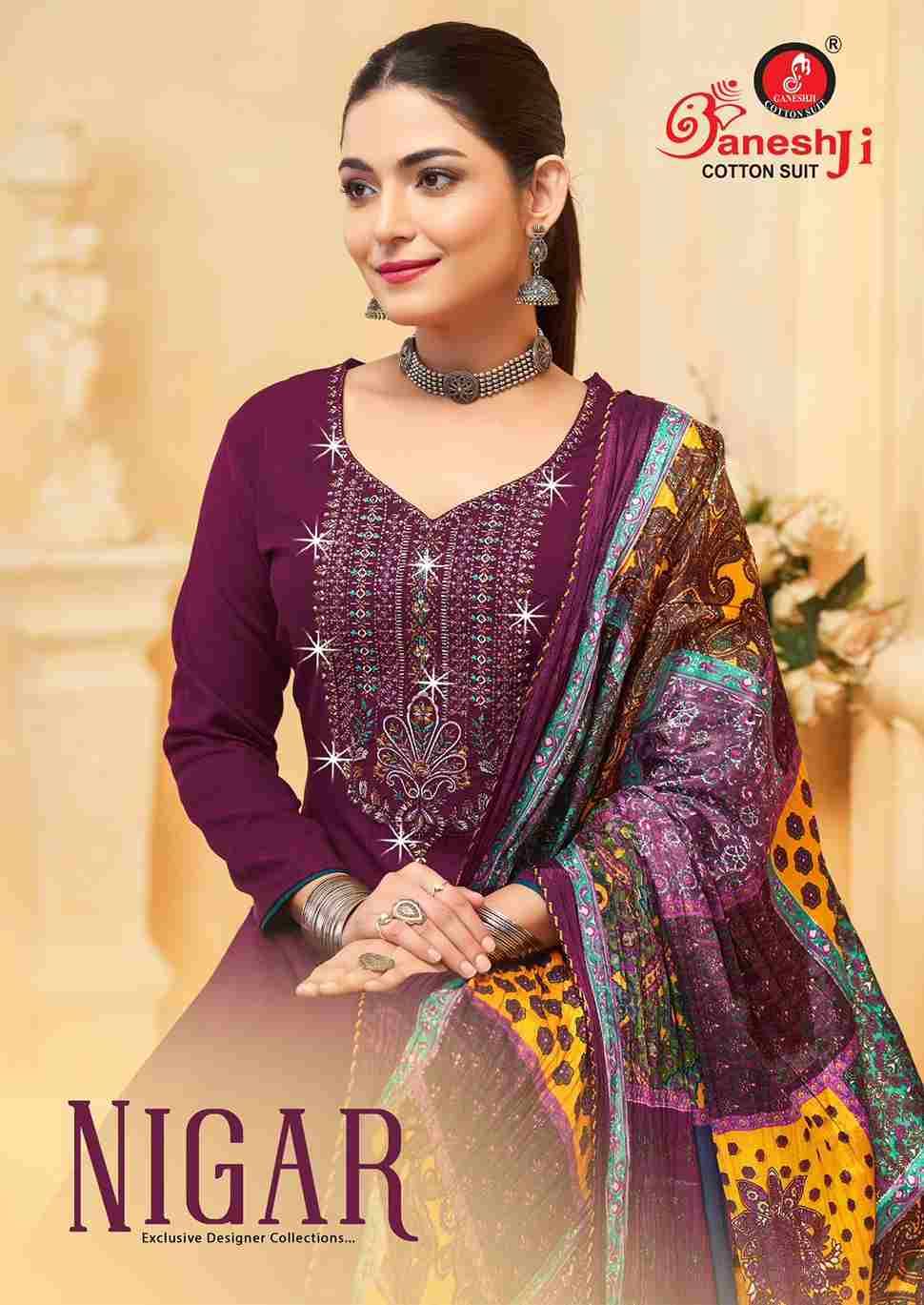 Nigar By Ganeshji 1001 To 1008 Series Beautiful Festive Suits Stylish Fancy Colorful Party Wear & Occasional Wear Pure Rayon Slub Dresses At Wholesale Price