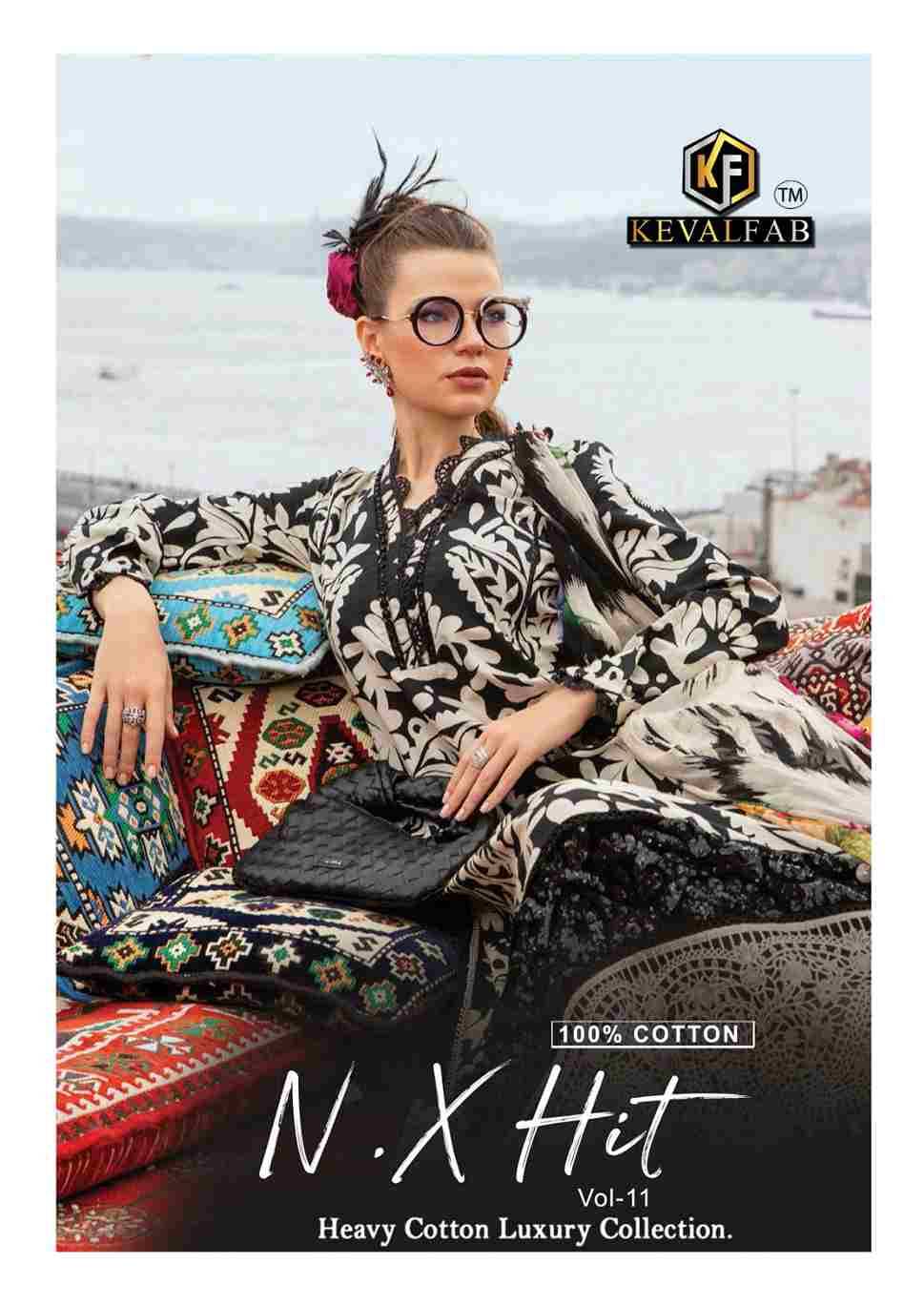 N.X Hit Vol-11 By Keval Fab 11001 To 11006 Series Beautiful Festive Suits Stylish Fancy Colorful Casual Wear & Ethnic Wear Heavy Cotton Digital Print Dresses At Wholesale Price