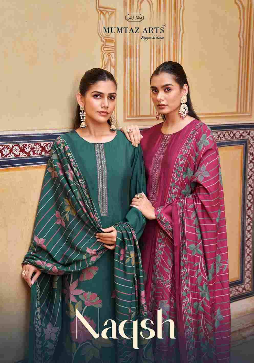 Naqsh By Mumtaz Arts 8901 To 8904 Series Beautiful Festive Suits Colorful Stylish Fancy Casual Wear & Ethnic Wear Pure Viscose Muslin Print With Work Dresses At Wholesale Price