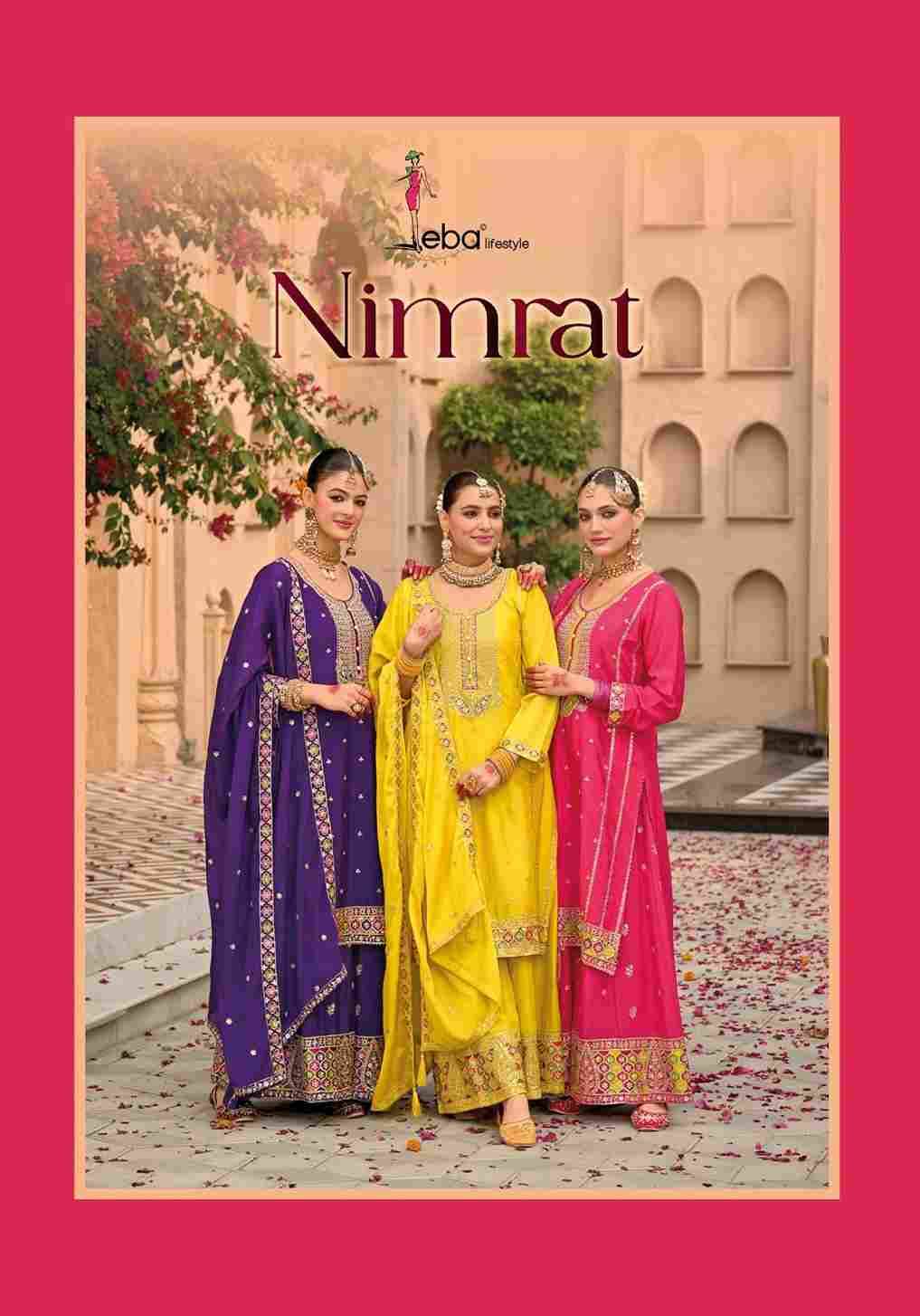 Nimrat By Eba Lifestyle 1778 To 1780 Series Beautiful Stylish Suits Fancy Colorful Casual Wear & Ethnic Wear & Ready To Wear Chinnon Dresses At Wholesale Price