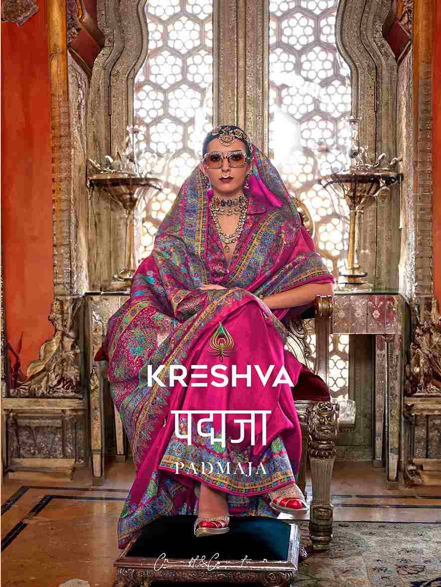 Padmaja By Kreshva 713 To 718 Series Indian Traditional Wear Collection Beautiful Stylish Fancy Colorful Party Wear & Occasional Wear Viscose Silk Sarees At Wholesale Price