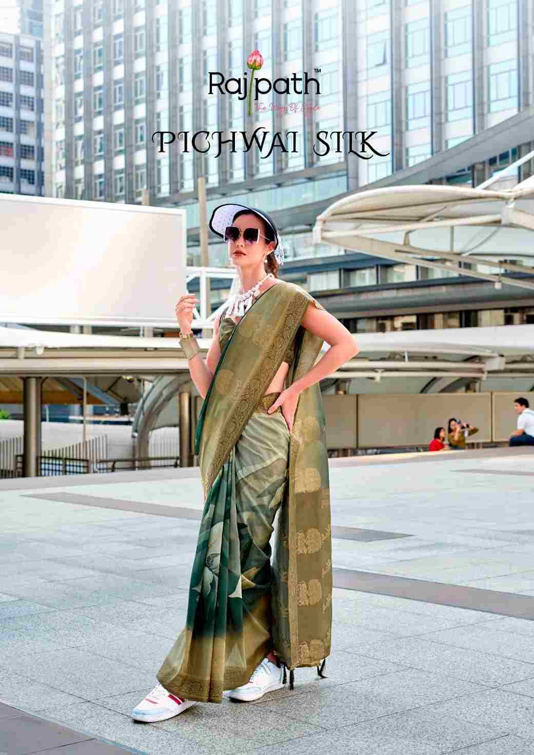 Pichwai Silk By Rajpath 155 To 162 Series Indian Traditional Wear Collection Beautiful Stylish Fancy Colorful Party Wear & Occasional Wear Handloom Silk Sarees At Wholesale Price