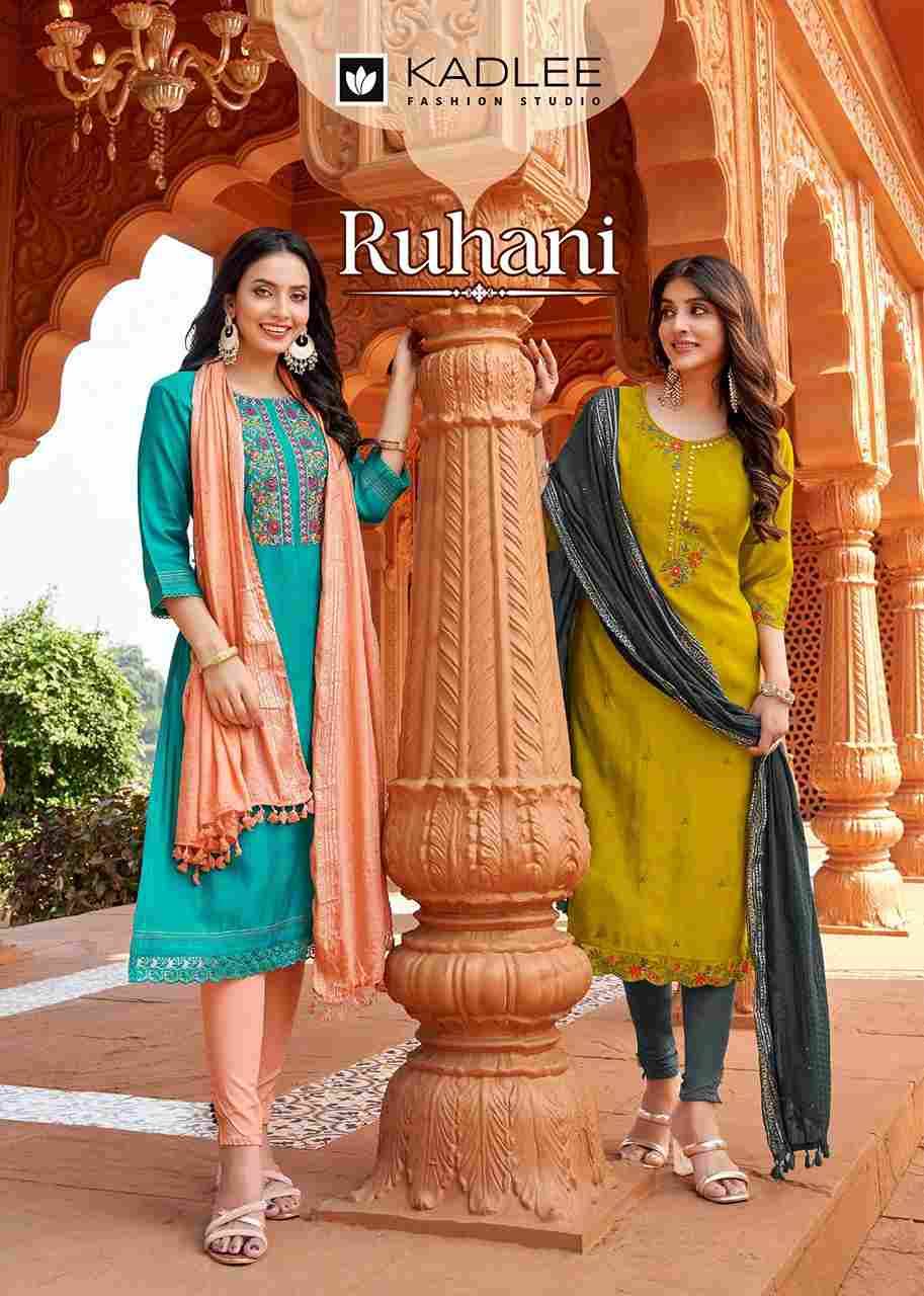 Ruhani By Kadlee 1001 To 1006 Series Designer Stylish Fancy Colorful Beautiful Party Wear & Ethnic Wear Collection Viscose Dresses At Wholesale Price