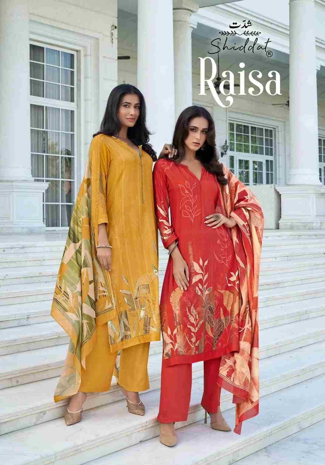 Raisa By Shiddat 101 To 108 Series Designer Stylish Fancy Colorful Beautiful Party Wear & Ethnic Wear Collection Pure Pashmina Dresses At Wholesale Price