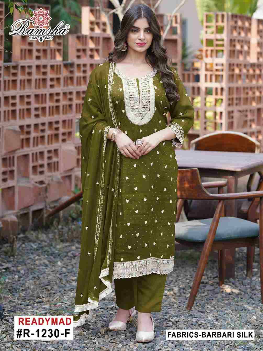 Ramsha 1230 Colours Vol-2 By Ramsha 1230-E To 1230-H Series Designer Pakistani Suits Beautiful Fancy Colorful Stylish Party Wear & Occasional Wear Silk Embroidered Dresses At Wholesale Price