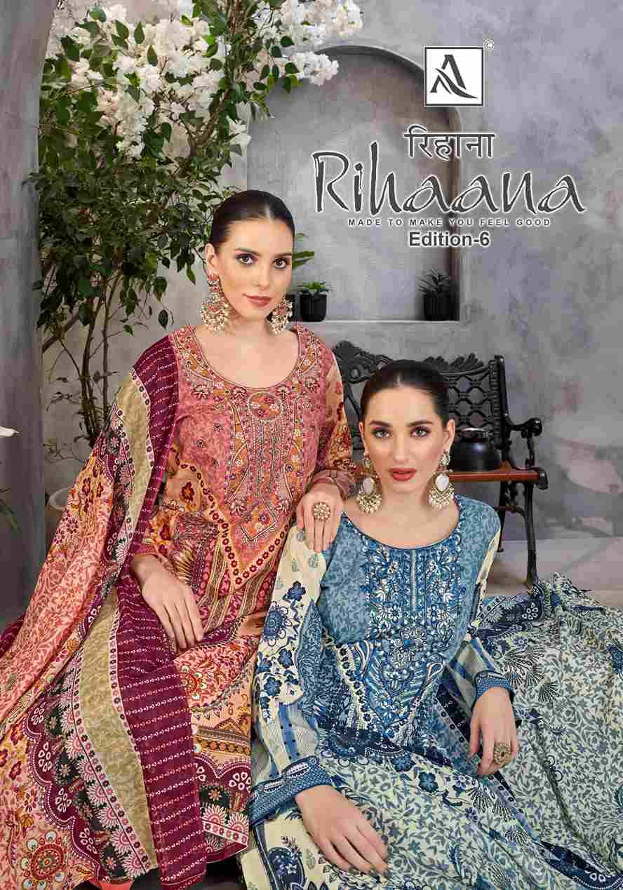 Rihaana Vol-6 By Alok Suit 1744-001 To 1744-008 Series Beautiful Festive Suits Stylish Fancy Colorful Casual Wear & Ethnic Wear Pure Cambric Cotton Print Dresses At Wholesale Price