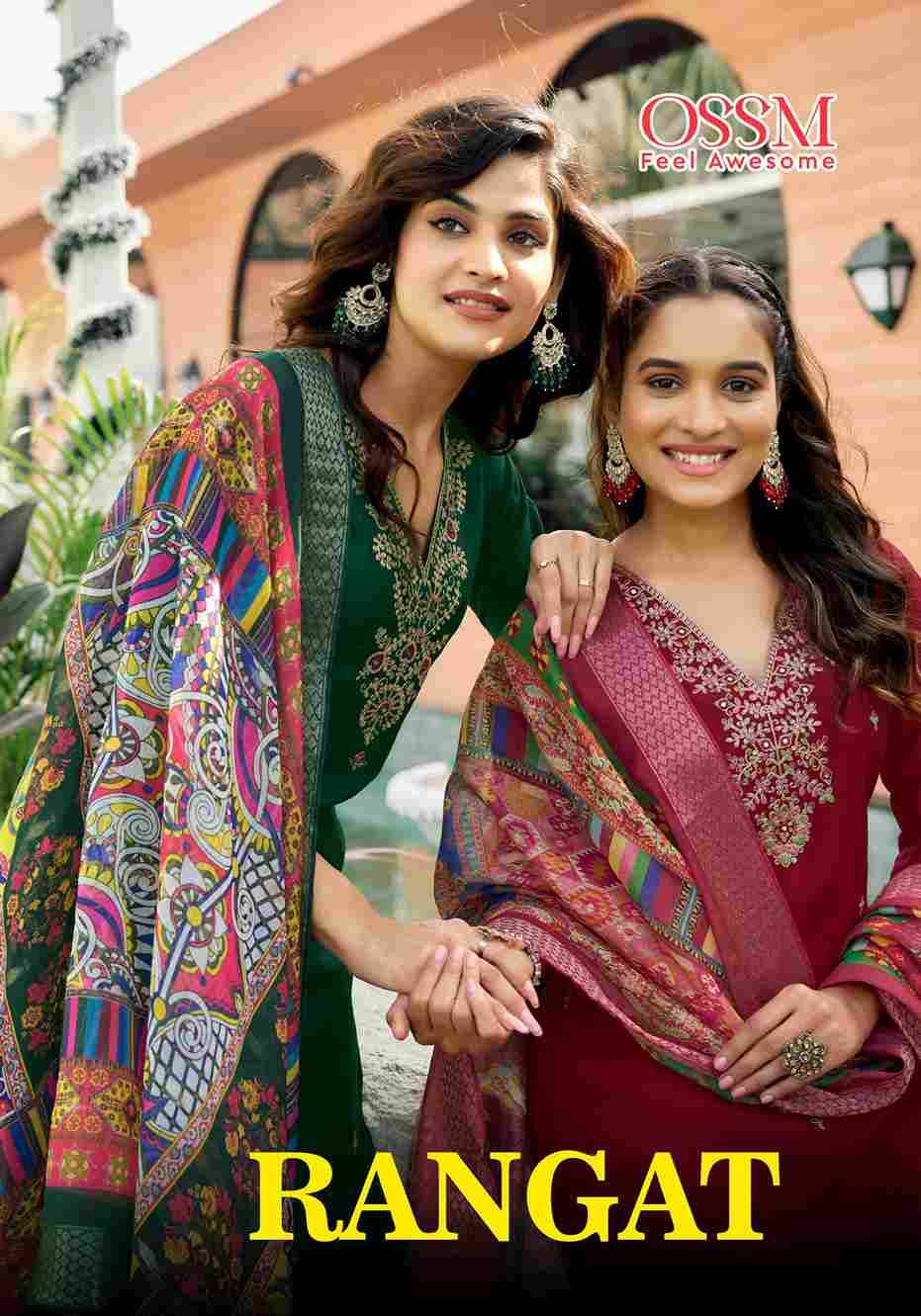 Rangat By Ossm 1001 To 1006 Series Beautiful Stylish Festive Suits Fancy Colorful Casual Wear & Ethnic Wear & Ready To Wear Pure Viscose Silk Dresses At Wholesale Price