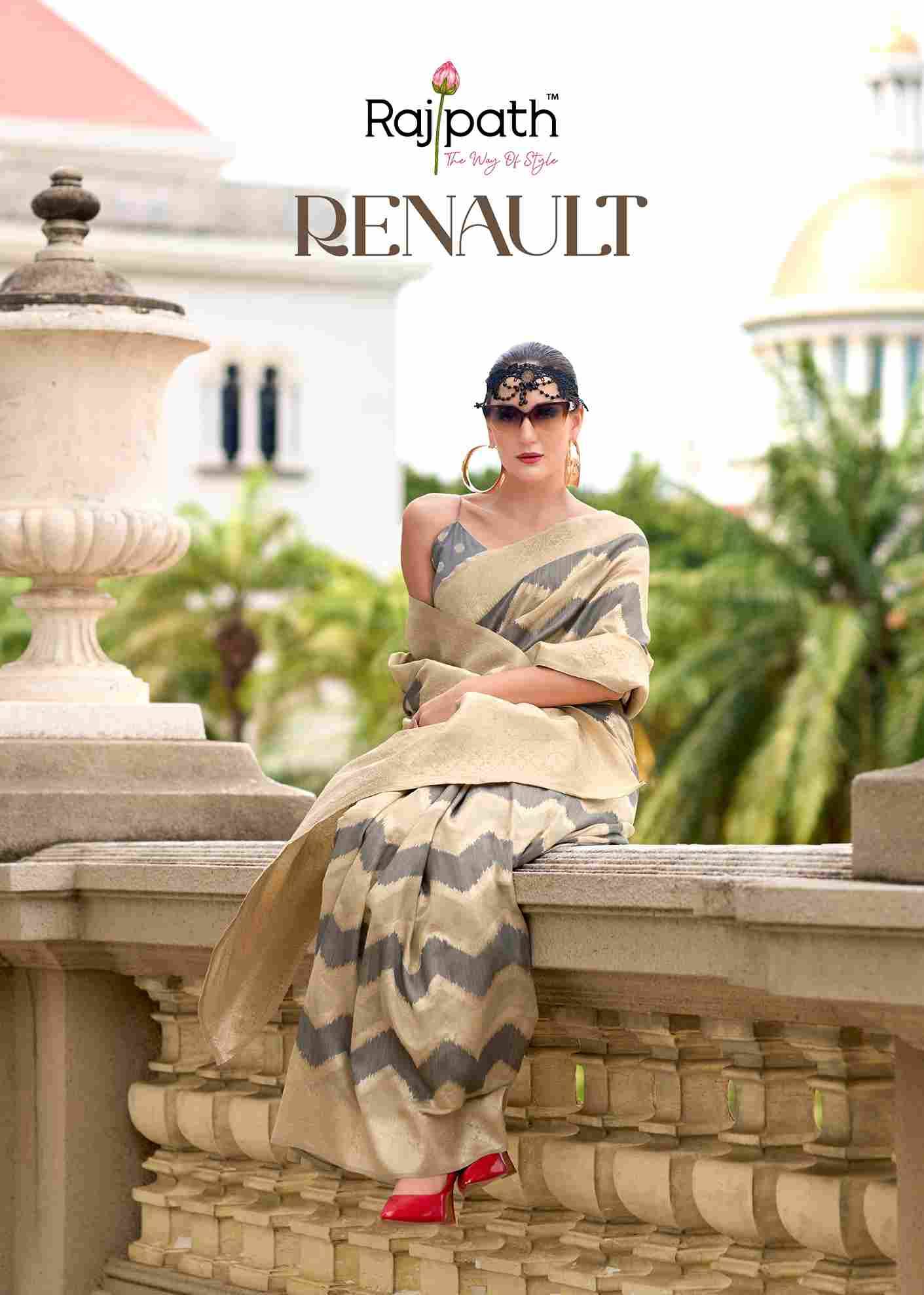 Renault By Rajpath 720001 To 720006 Series Indian Traditional Wear Collection Beautiful Stylish Fancy Colorful Party Wear & Occasional Wear Pure Cotton Silk Sarees At Wholesale Price