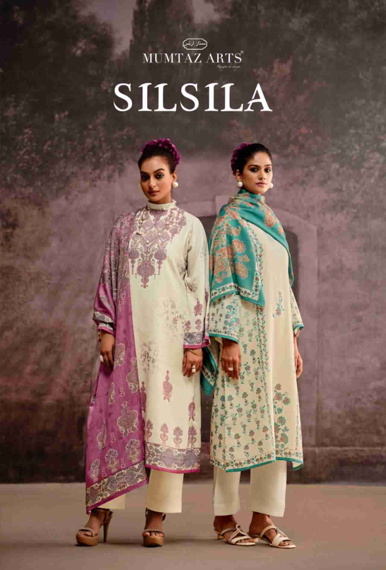 Silsila By Mumtaz Arts 1001 To 1005 Series Beautiful Festive Suits Colorful Stylish Fancy Casual Wear & Ethnic Wear Pure Viscose Pashmina Print Dresses At Wholesale Price