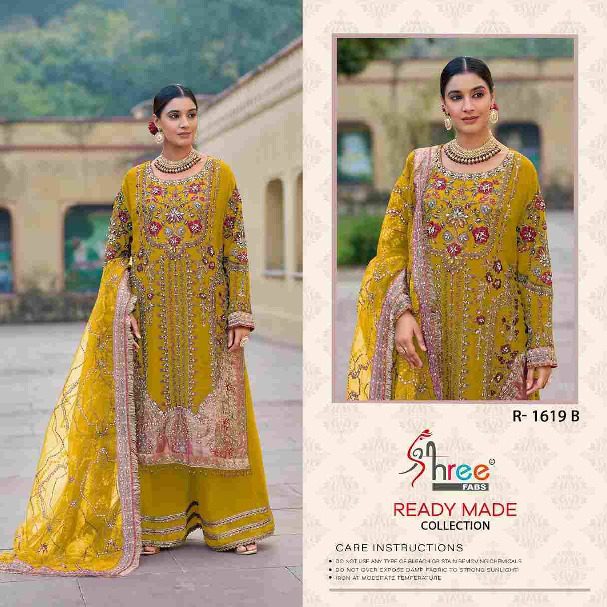 Shree Fabs Hit Design R-1619 Colours By Shree Fabs R-1619-A To R-1619-D Series Designer Pakistani Suits Collection Beautiful Stylish Fancy Colorful Party Wear & Occasional Wear Organza Dresses At Wholesale Price