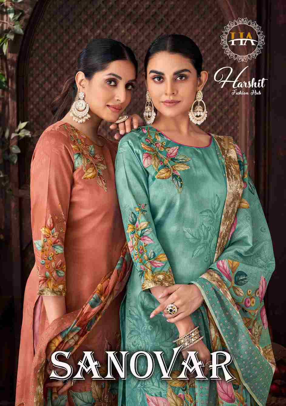 Sanovar By Harshit Fashion Hub 1754-001 To 1754-006 Series Beautiful Festive Suits Stylish Fancy Colorful Casual Wear & Ethnic Wear Pure Jam Cotton Print Dresses At Wholesale Price