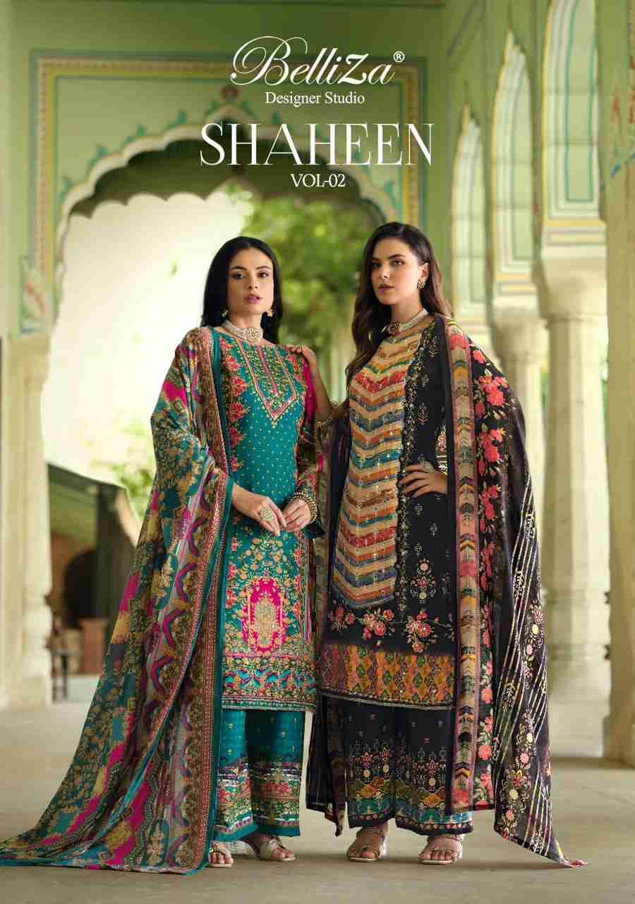 Shaheen Vol-2 By Belliza 1016-001 To 1016-008 Series Beautiful Festive Suits Stylish Fancy Colorful Casual Wear & Ethnic Wear Pure Viscose Rayon Print Dresses At Wholesale Price