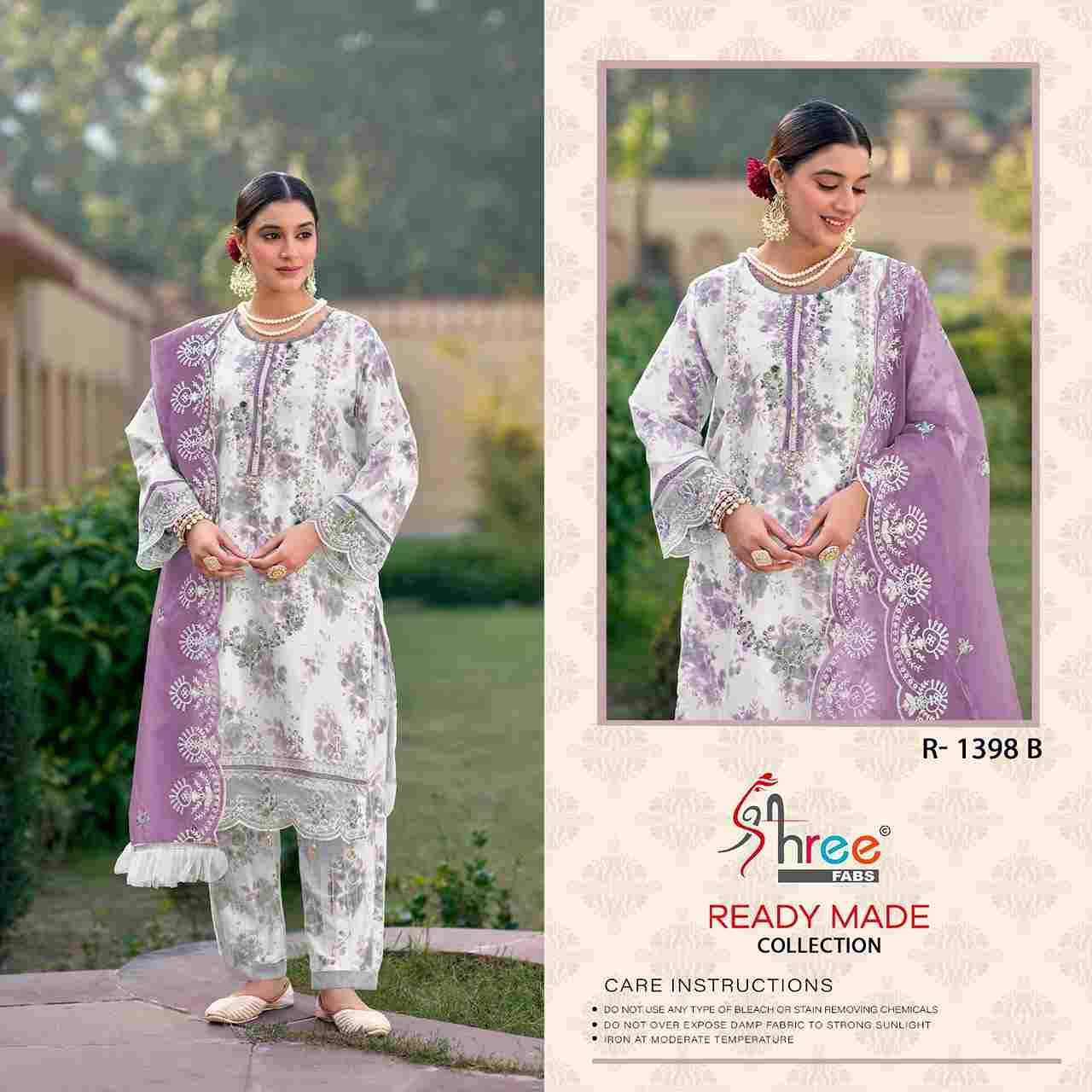 Shree Fabs Hit Design R-1398 Colours By Shree Fabs R-1398-A To R-1398-D Series Wholesale Designer Pakistani Suits Collection Beautiful Stylish Fancy Colorful Party Wear & Occasional Wear Organza Dresses At Wholesale Price