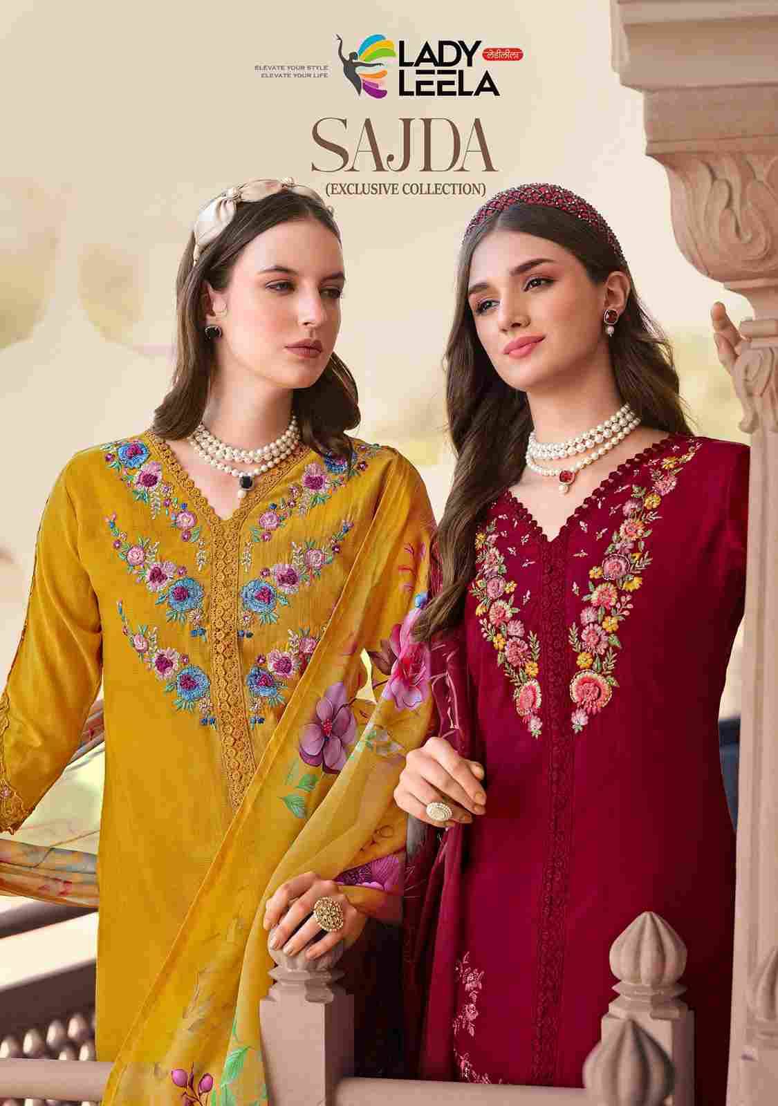 Sajda By Lady Leela 1001 To 1006 Series Designer Festive Suits Collection Beautiful Stylish Fancy Colorful Party Wear & Occasional Wear Pure Viscose Dresses At Wholesale Price