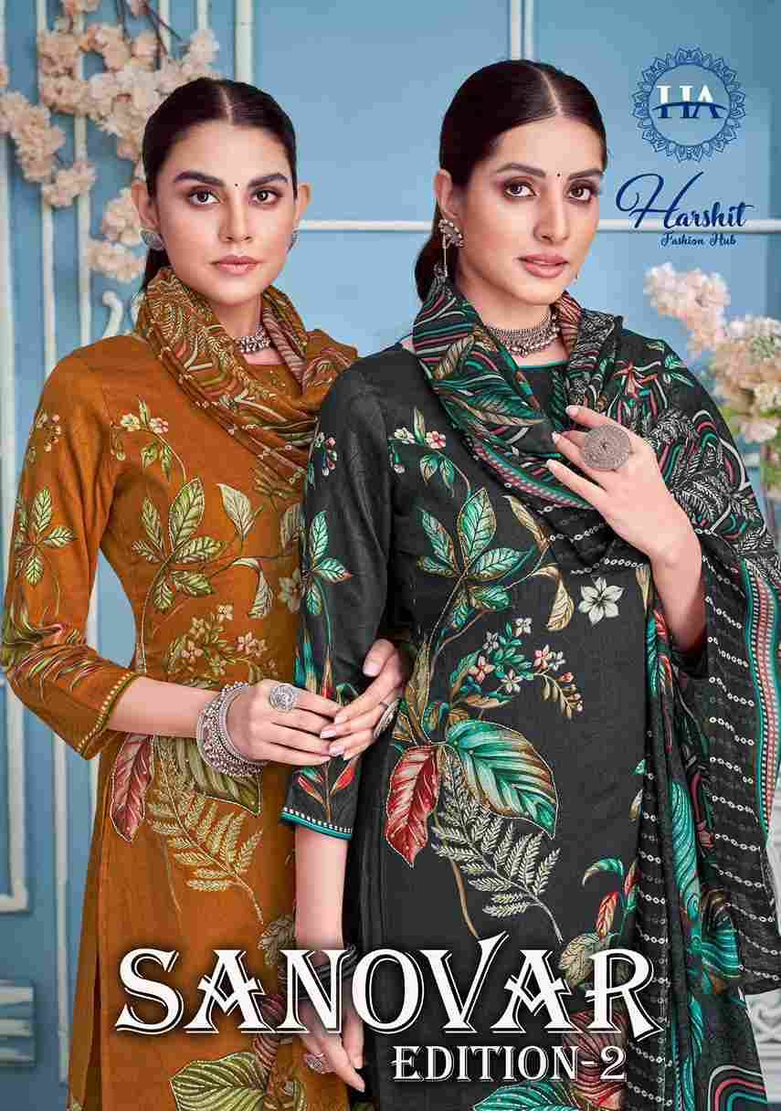 Sanovar Vol-2 By Harshit Fashion Hub 1755-001 To 1755-006 Series Beautiful Festive Suits Stylish Fancy Colorful Casual Wear & Ethnic Wear Pure Jam Cotton Print Dresses At Wholesale Price