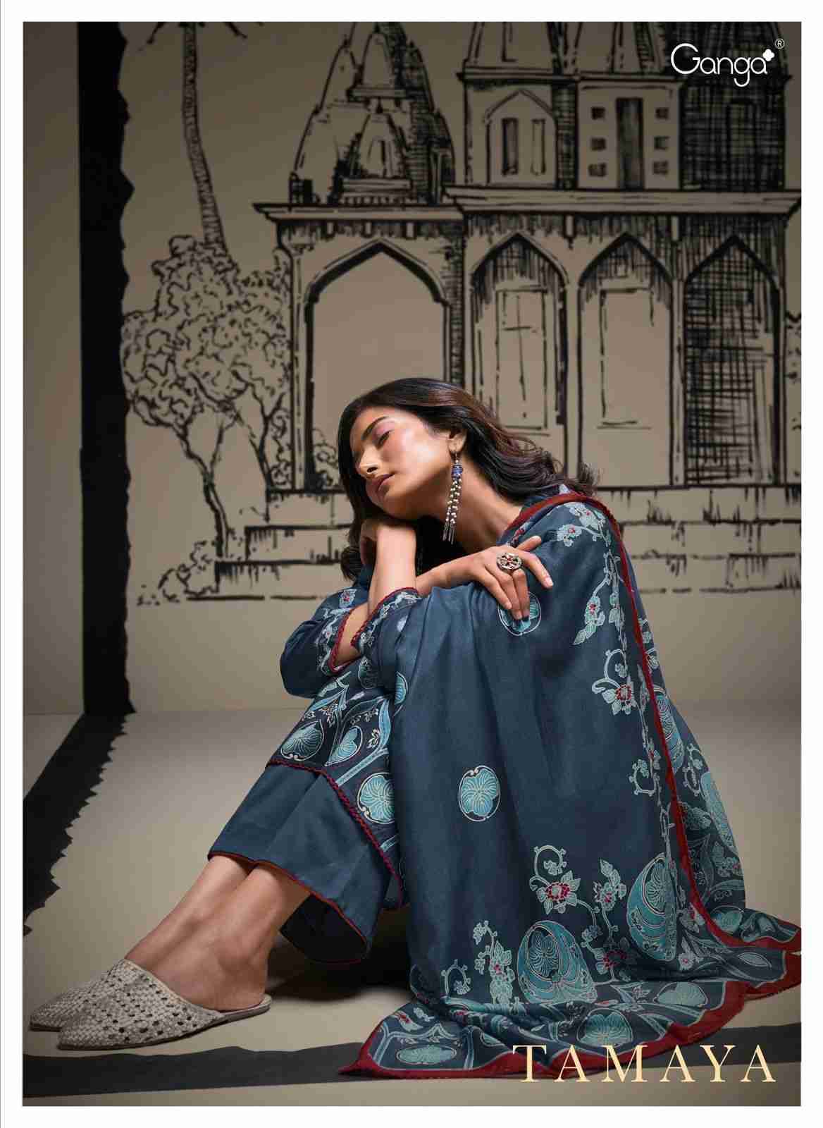 Tamaya By Ganga Fashion 2207 To 2212 Series Beautiful Festive Suits Colorful Stylish Fancy Casual Wear & Ethnic Wear Pure Cotton Silk Dresses At Wholesale Price