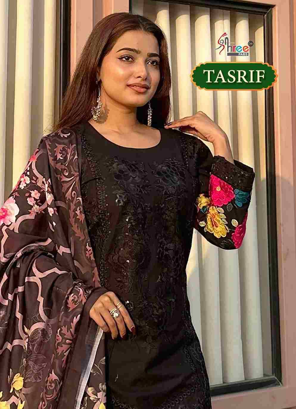 Tasrif By Shree Fabs 1 To 2 Series Designer Pakistani Suits Collection Beautiful Stylish Fancy Colorful Party Wear & Ethnic Wear Pure Viscose With Pure Cambric Cotton With Embroidery Dresses At Wholesale Price