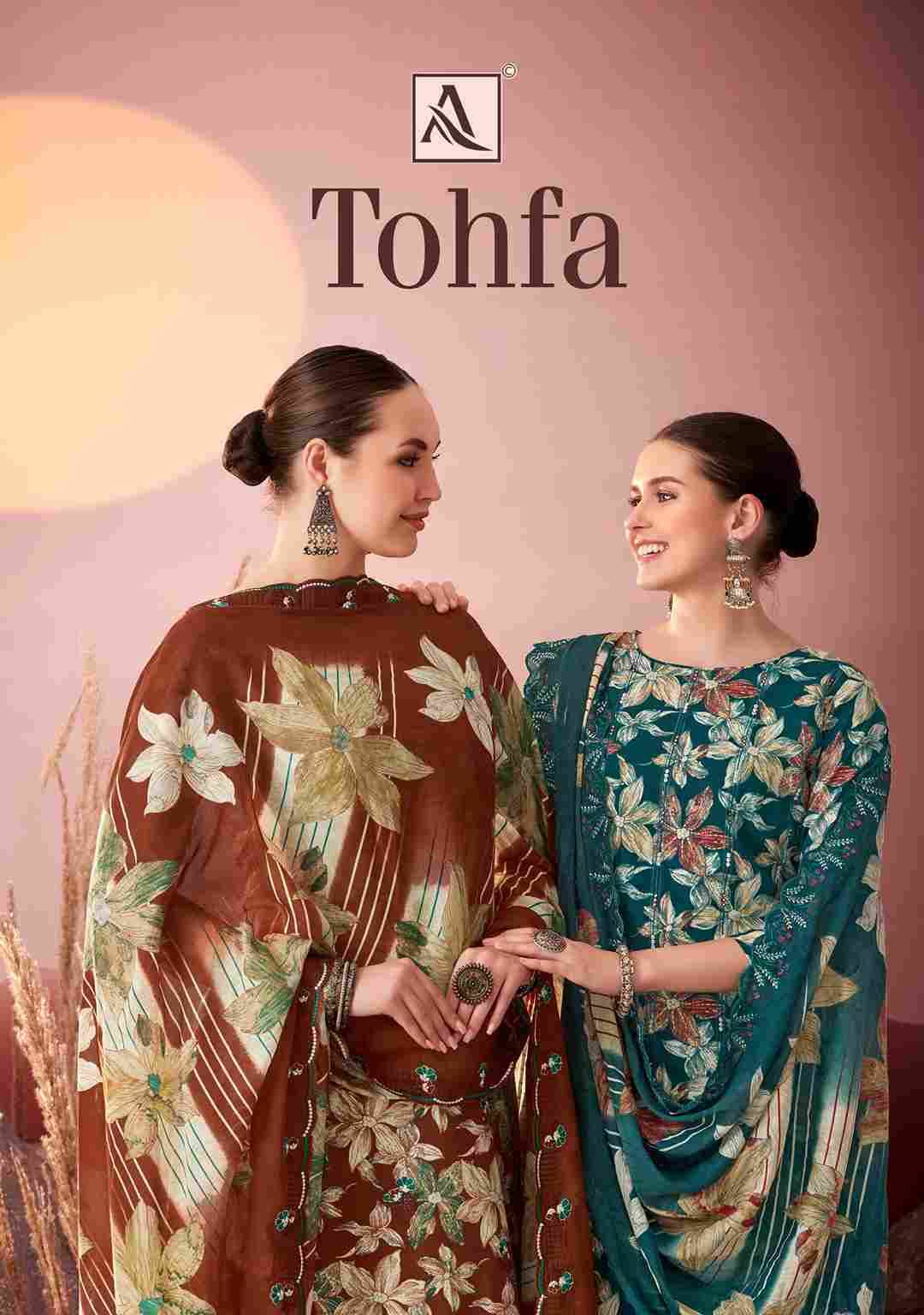 Tohfa By Alok Suit 1736-001 To 1736-006 Series Beautiful Festive Suits Colorful Stylish Fancy Casual Wear & Ethnic Wear Pure Cambric Print With Embroidered Dresses At Wholesale Price