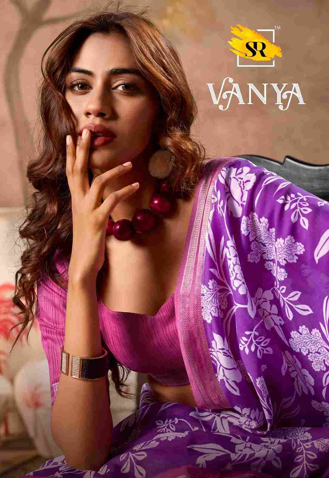 Vanya By SR 1001 To 1010 Series Indian Traditional Wear Collection Beautiful Stylish Fancy Colorful Party Wear & Occasional Wear Mal Cotton Sarees At Wholesale Price