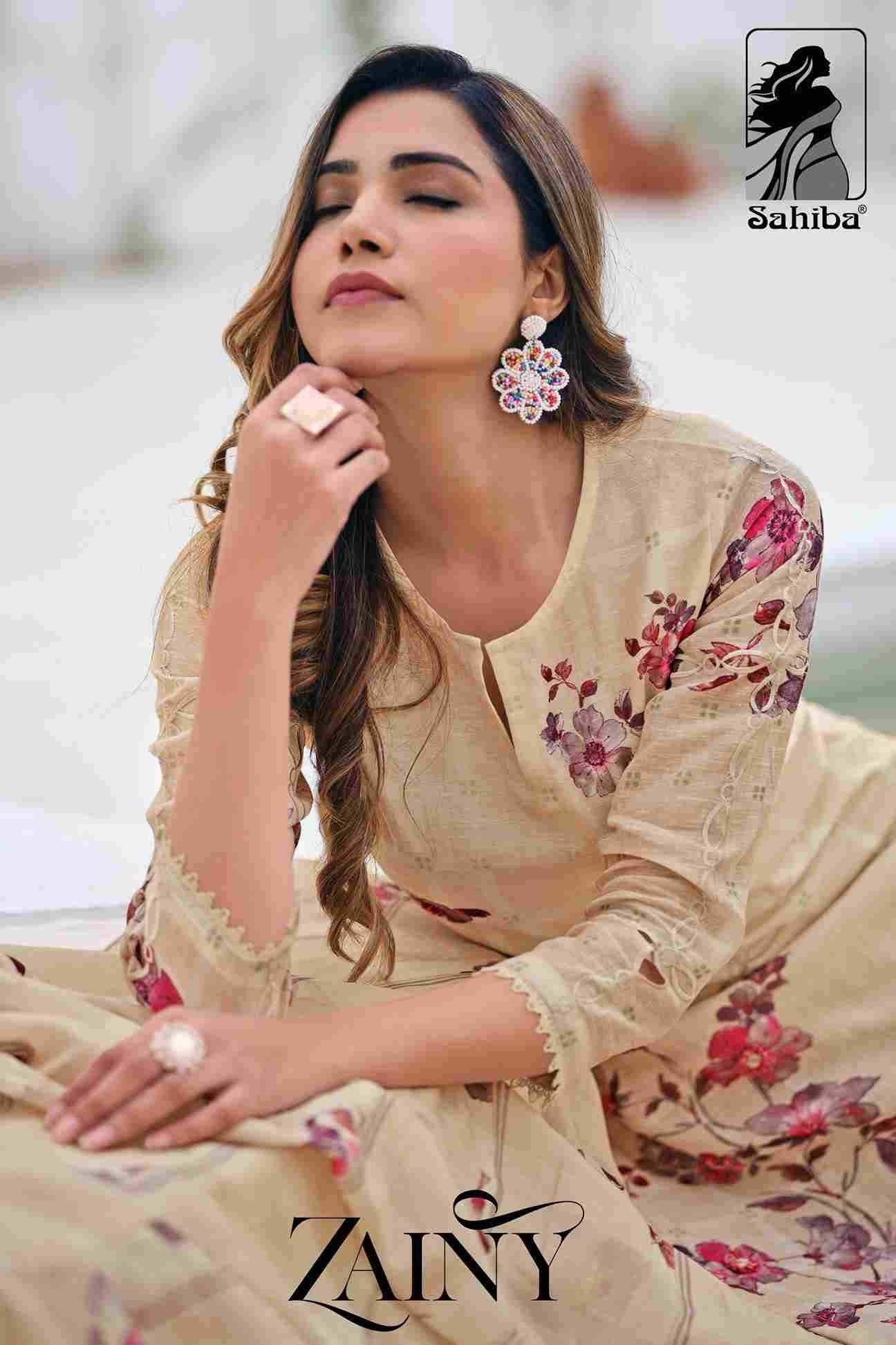 Zainy By Sahiba Fabrics Beautiful Festive Suits Colorful Stylish Fancy Casual Wear & Ethnic Wear Pure Linen Dresses At Wholesale Price