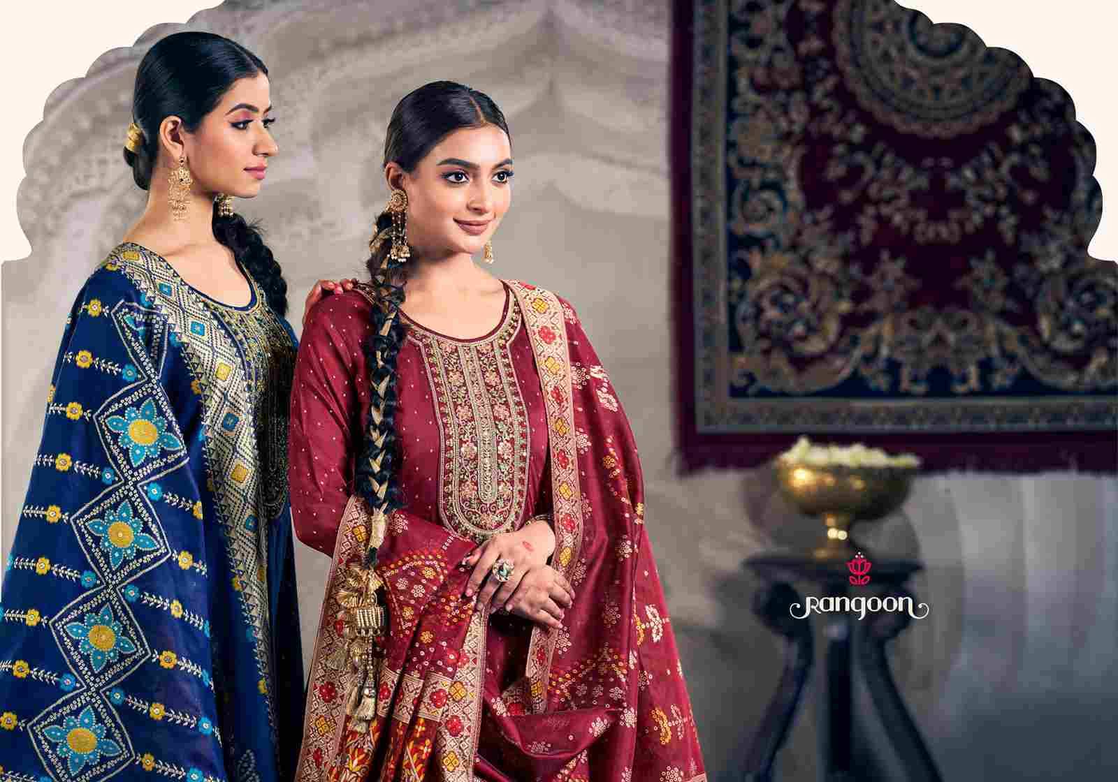 Amber By Rangoon 5851 To 5854 Series Beautiful Stylish Festive Suits Fancy Colorful Casual Wear & Ethnic Wear & Ready To Wear Jacquard Dresses At Wholesale Price