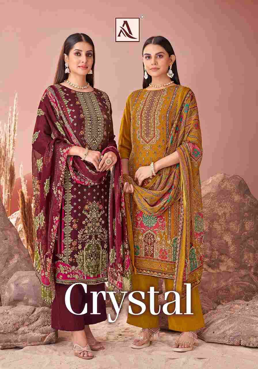 Crystal By Alok Suit 1758-001 To 1758-006 Series Beautiful Festive Suits Colorful Stylish Fancy Casual Wear & Ethnic Wear Pure Viscose Organza Dresses At Wholesale Price