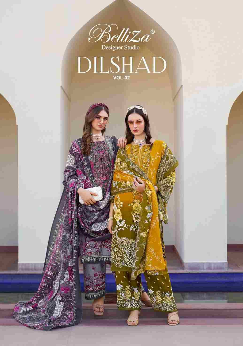 Dilshad Vol-2 By Belliza 1030-001 To 1030-008 Series Beautiful Festive Suits Stylish Fancy Colorful Casual Wear & Ethnic Wear Pure Viscose Rayon Print Dresses At Wholesale Price