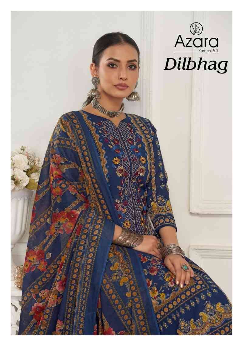 Dilbagh By Azara 41001 To 41004 Series Beautiful Festive Suits Stylish Fancy Colorful Casual Wear & Ethnic Wear Pure Lawn Cotton Dresses At Wholesale Price