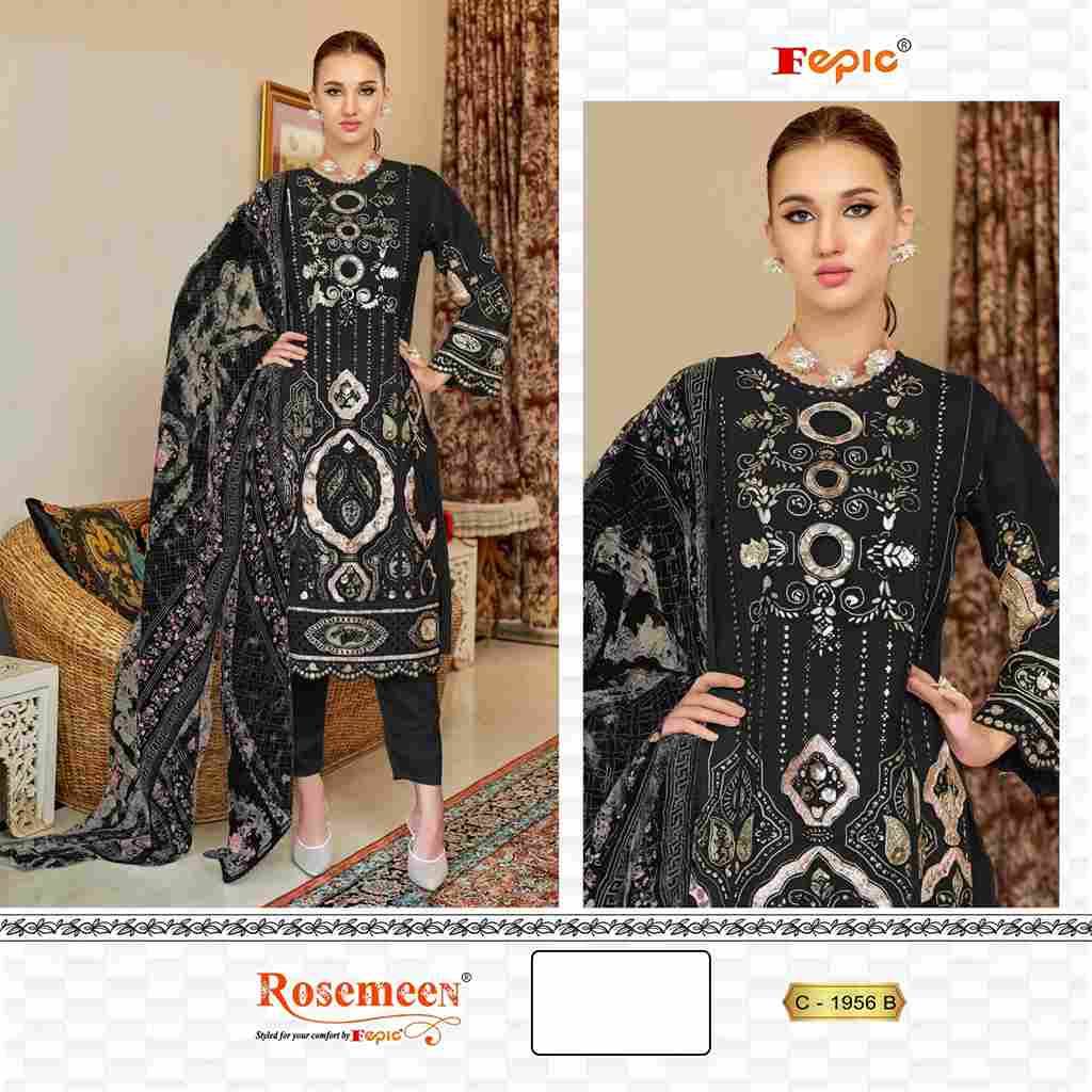 Fepic 1956 Colours By Fepic 1956-A To 1956-B Series Beautiful Pakistani Suits Colorful Stylish Fancy Casual Wear & Ethnic Wear Organza Embroidered Dresses At Wholesale Price