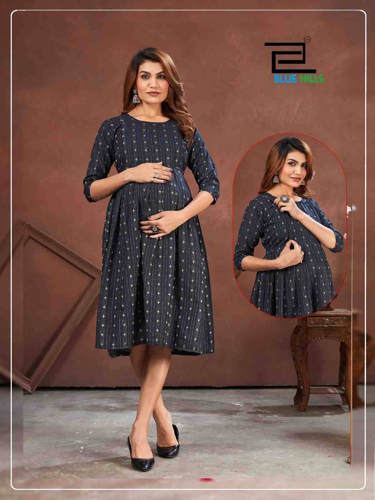 Good News By Blue Hills 01 To 04 Series Designer Stylish Fancy Colorful Beautiful Party Wear & Ethnic Wear Collection Pure Cotton Print Gown At Wholesale Price