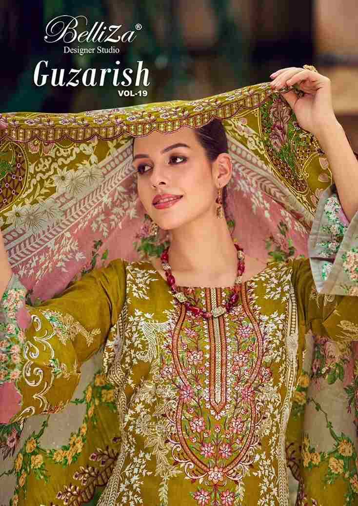 Guzarish Vol-19 By Belliza 1022-101 To 1022-108 Series Beautiful Stylish Festive Suits Fancy Colorful Casual Wear & Ethnic Wear & Ready To Wear Pure Cotton Digital Print Dresses At Wholesale Price