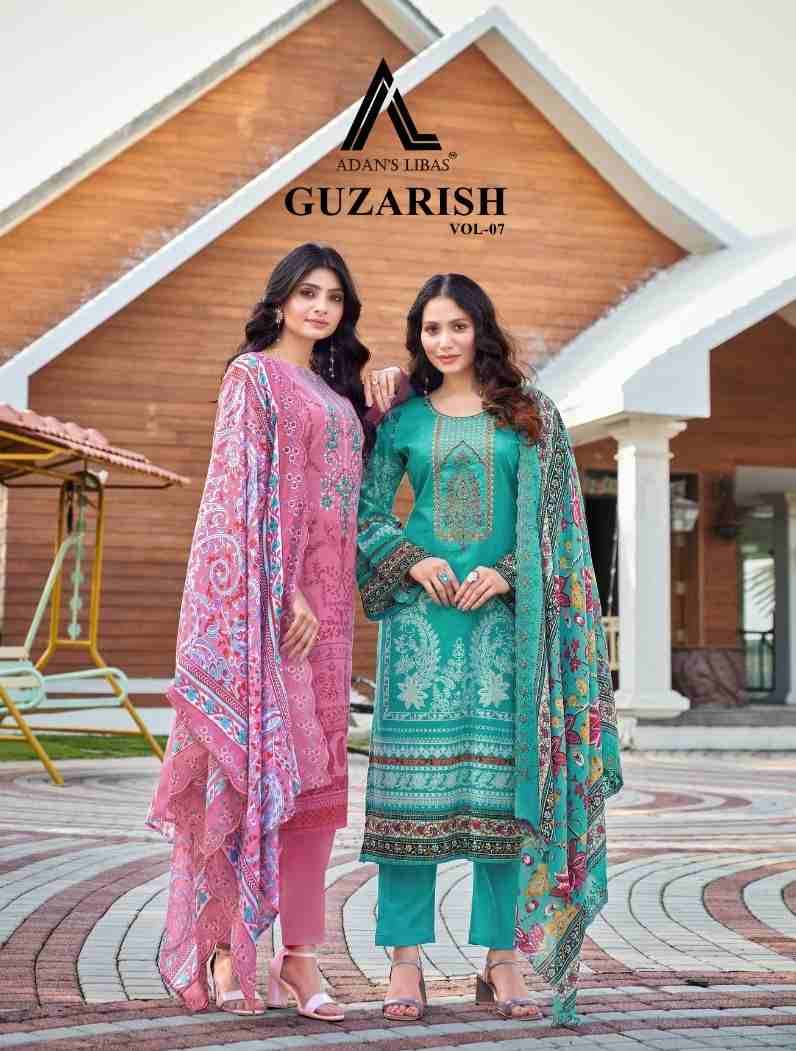 Guzarish Vol-7 By Adans Libas 7001 To 7008 Series Beautiful Festive Suits Stylish Fancy Colorful Casual Wear & Ethnic Wear Cambric Cotton Print Dresses At Wholesale Price