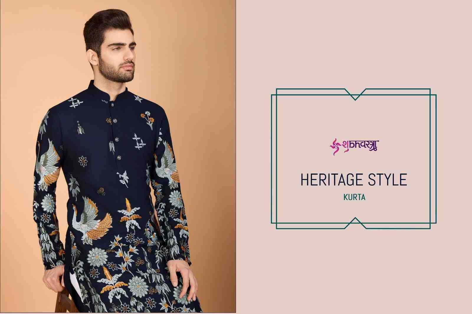 Heritage Style By Shubhvastra 61121 To 61126 Series Beautiful Colorful Stylish Fancy Casual Wear & Ethnic Wear & Ready To Wear Viscose Rayon Kurtas At Wholesale Price
