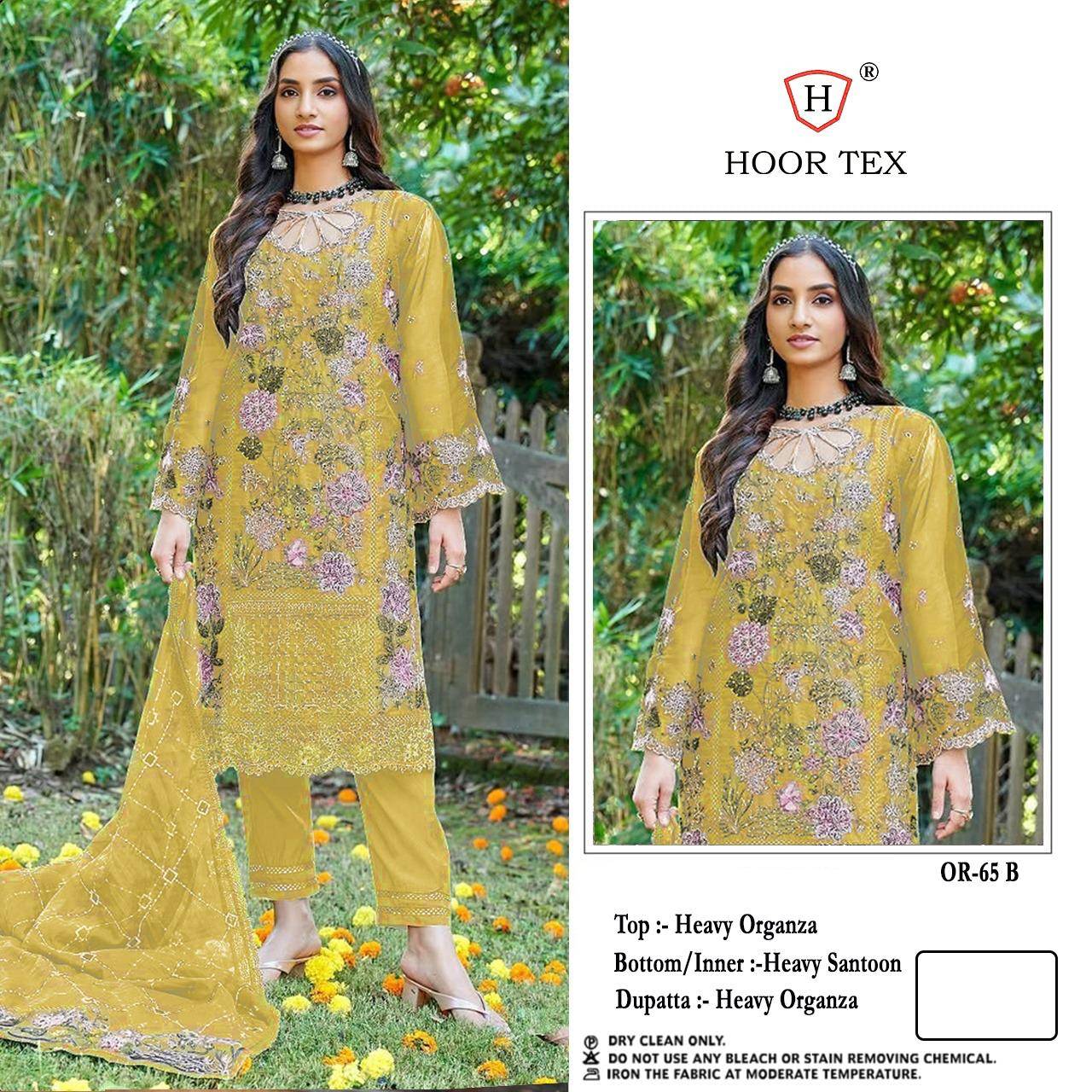 Hoor Tex Hit Design OR-65 Colours By Hoor Tex OR-65-A To OR-65-D Series Beautiful Pakistani Suits Stylish Colorful Fancy Casual Wear & Ethnic Wear Heavy Organza Embroidered Dresses At Wholesale Price