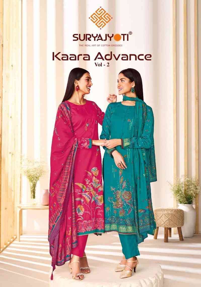 Kaara Advance Vol-2 By Suryajyoti 2001 To 2008 Series Beautiful Festive Suits Stylish Fancy Colorful Casual Wear & Ethnic Wear Pure Jam Satin Print Dresses At Wholesale Price