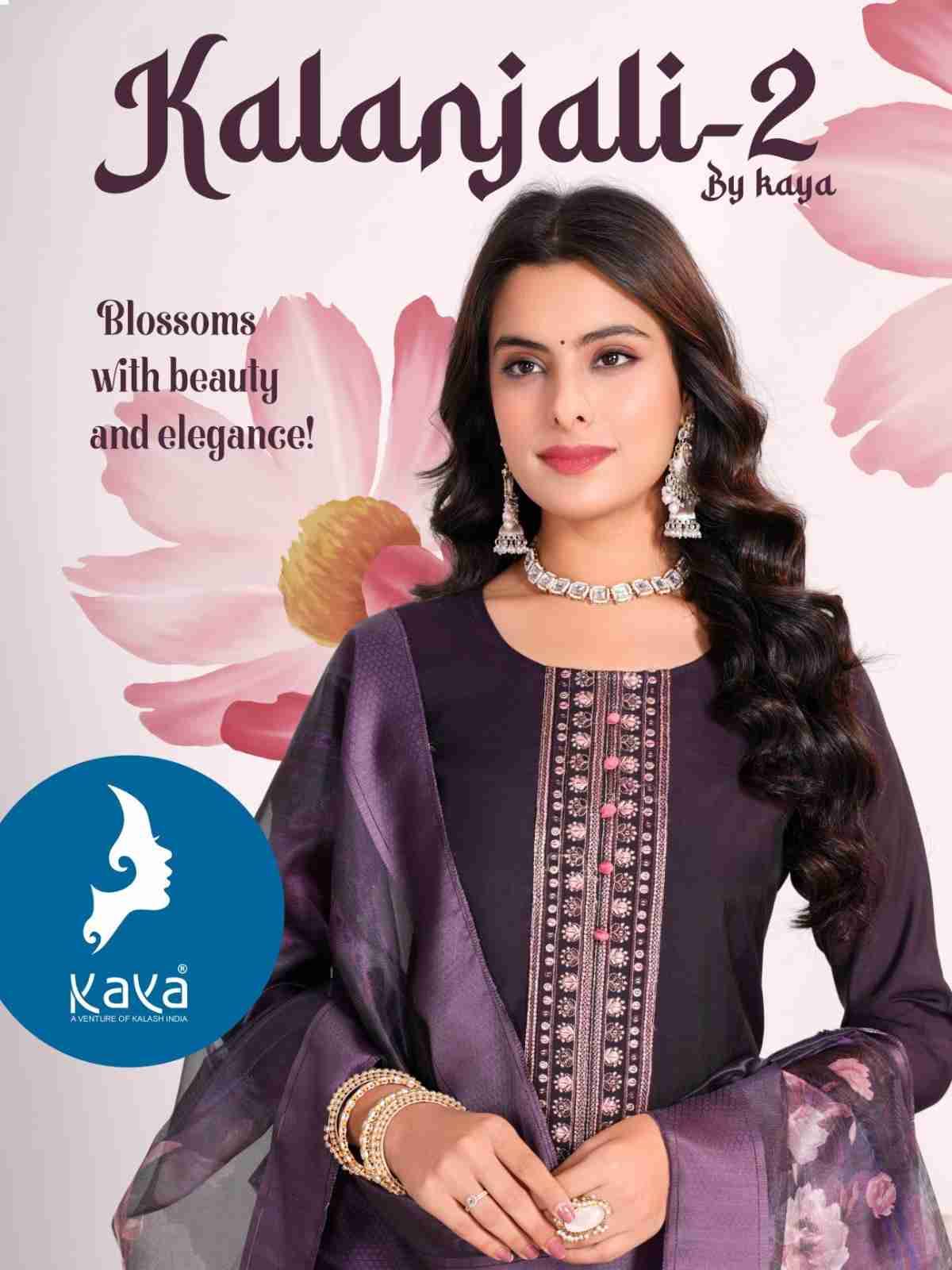 Kalanjali Vol-2 By Kaya 01 To 06 Series Festive Suits Collection Beautiful Stylish Fancy Colorful Party Wear & Occasional Wear Roman Silk Dresses At Wholesale Price