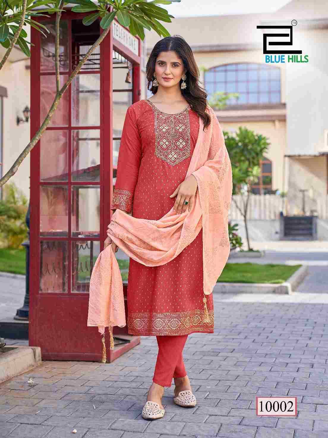 Libaas Vol-2 By Blue Hills 01 To 08 Series Beautiful Suits Colorful Stylish Fancy Casual Wear & Ethnic Wear Rayon print Dresses At Wholesale Price