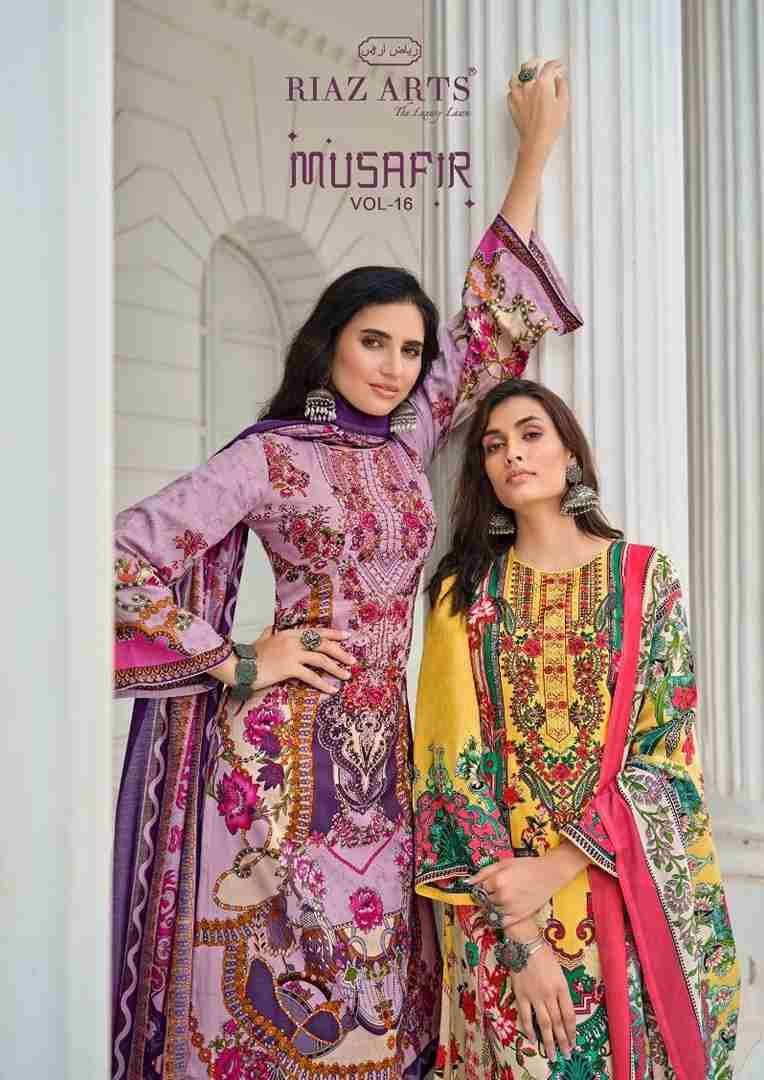 Musafir Vol-16 By Riaz Arts 28001 To 28008 Series Wholesale Designer Pakistani Suits Collection Beautiful Stylish Fancy Colorful Party Wear & Occasional Wear Pure Lawn Print With Embroidered Dresses At Wholesale Price