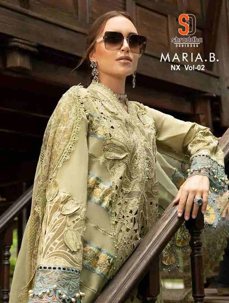 Maria.B. Vol-2 Nx By Shraddha Designer Pakistani Suits Beautiful Stylish Fancy Colorful Party Wear & Occasional Wear Pure Cotton Embroidered Dresses At Wholesale Price