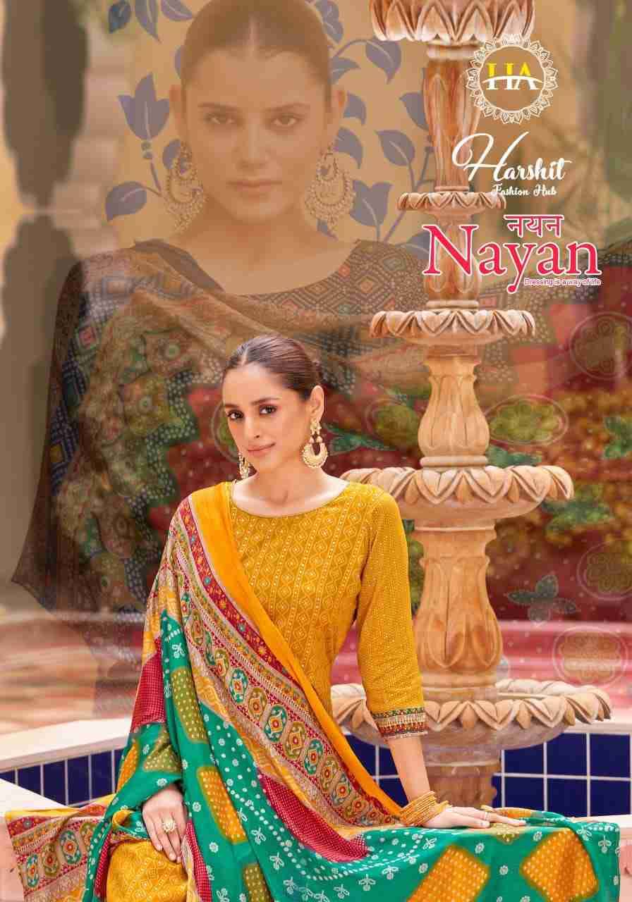 Nayan By Harshit Fashion Hub 1592-001 To 1592-008 Series Beautiful Festive Suits Stylish Fancy Colorful Casual Wear & Ethnic Wear Pure Jam Print Dresses At Wholesale Price