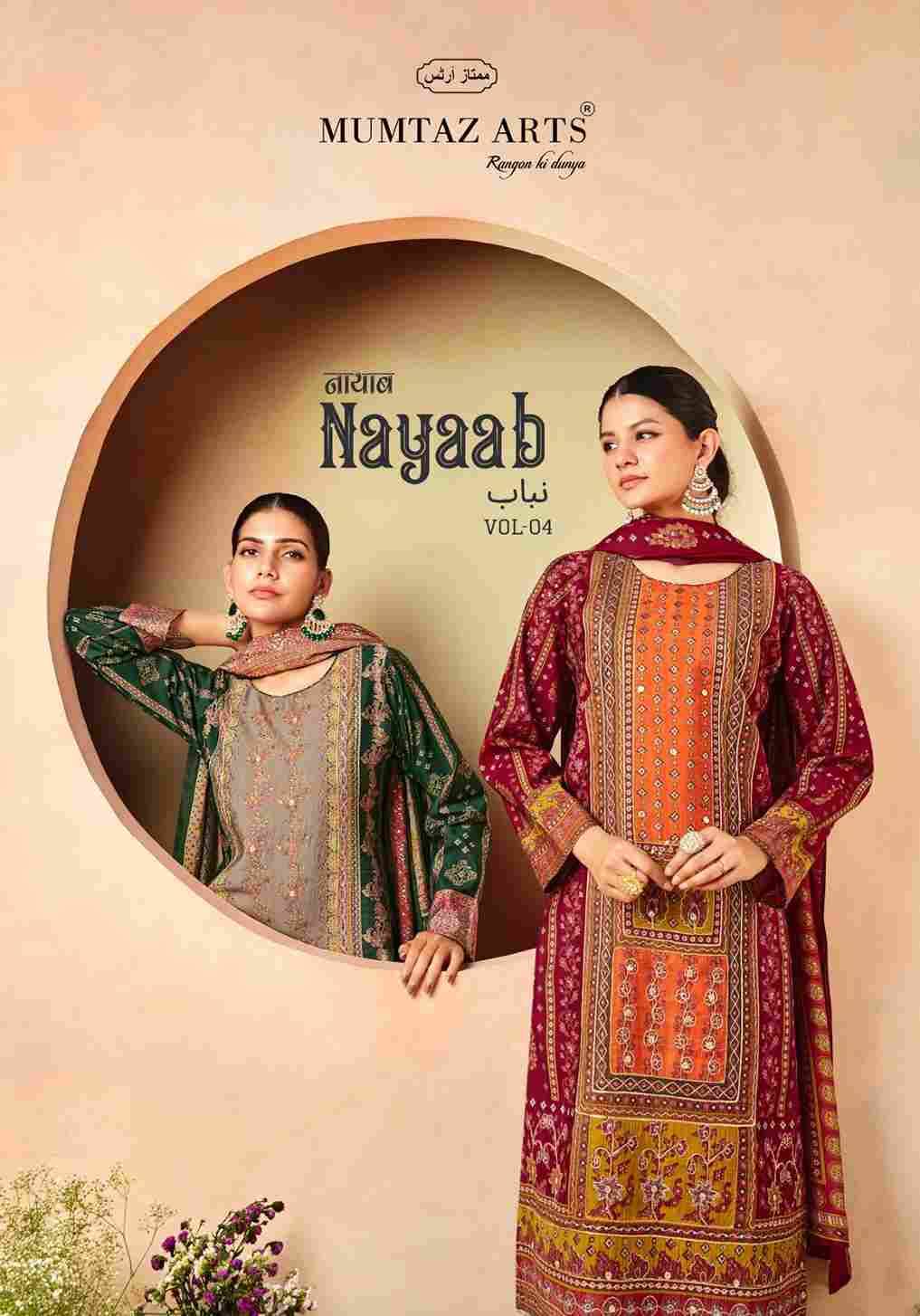 Nayaab Vol-4 By Mumtaz Arts 3101 To 3106 Series Beautiful Festive Suits Colorful Stylish Fancy Casual Wear & Ethnic Wear Viscose Muslin Print Dresses At Wholesale Price