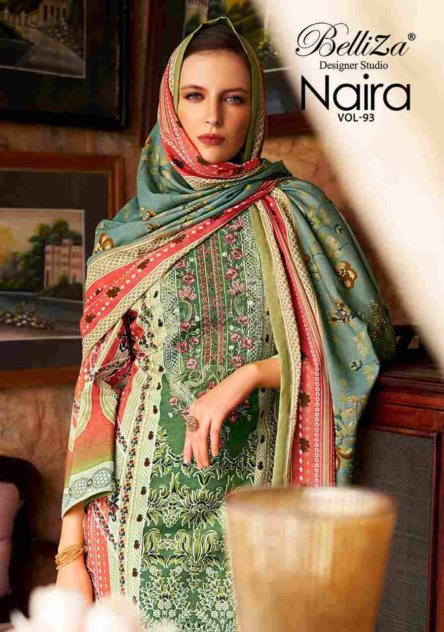 Naira Vol-93 By Belliza 1036-001 To 1036-008 Series Beautiful Festive Suits Stylish Fancy Colorful Casual Wear & Ethnic Wear Pure Cotton Print Dresses At Wholesale Price