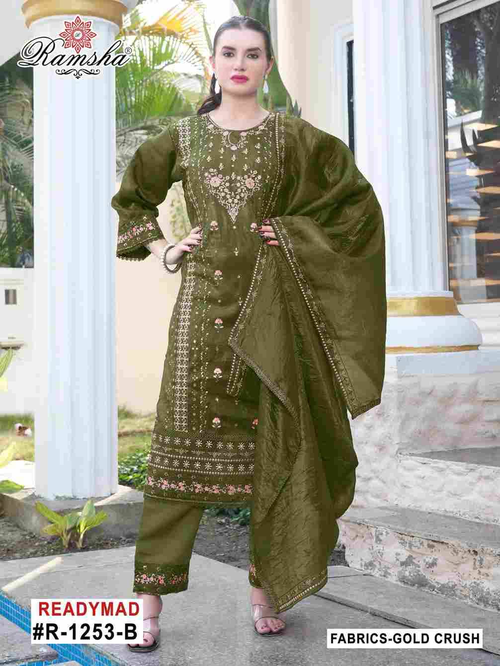 Ramsha 1253 Colours By Ramsha 1253-A To 1253-D Series Designer Pakistani Suits Beautiful Fancy Colorful Stylish Party Wear & Occasional Wear Fancy Embroidered Dresses At Wholesale Price