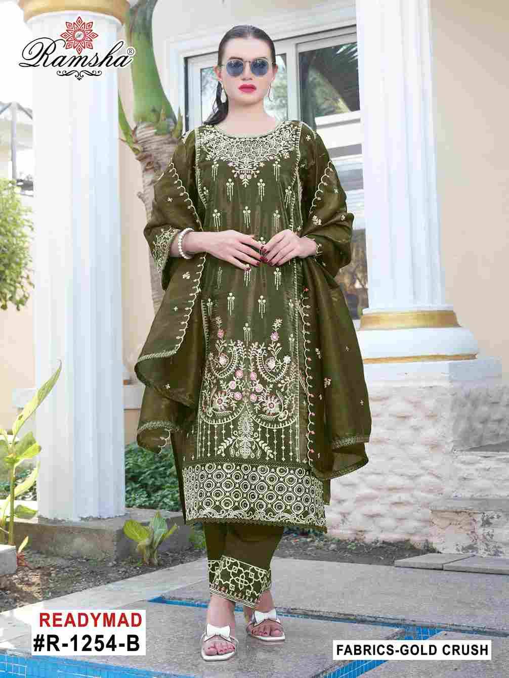 Ramsha 1254 Colours By Ramsha 1254-A To 1254-D Series Designer Pakistani Suits Beautiful Fancy Colorful Stylish Party Wear & Occasional Wear Fancy Embroidered Dresses At Wholesale Price