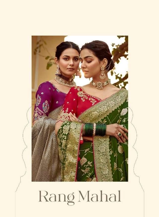 Rang Mahal By Kimora Fashion 1501 To 1511 Series Indian Traditional Wear Collection Beautiful Stylish Fancy Colorful Party Wear & Occasional Wear Fancy Sarees At Wholesale Price