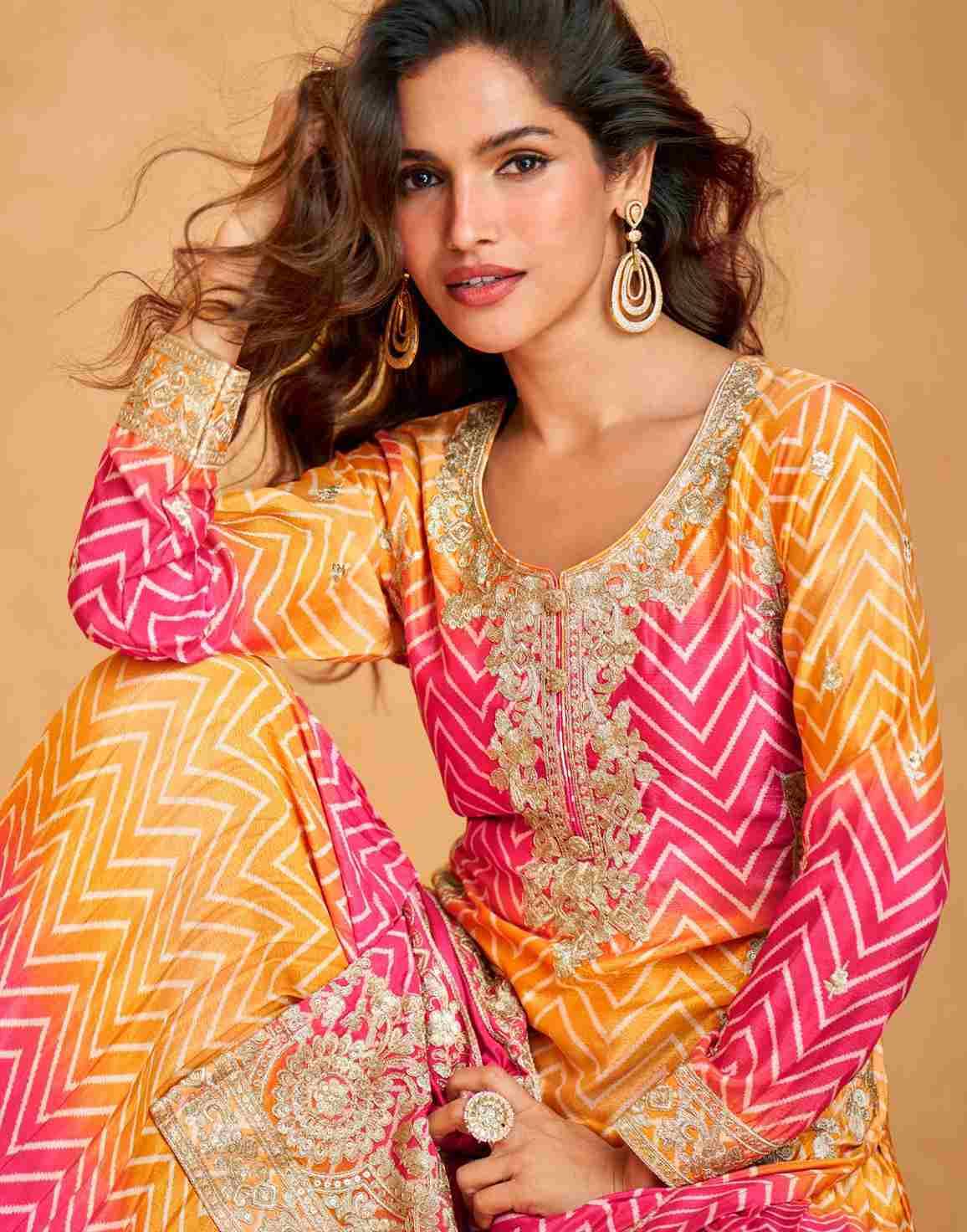 Raaga By Aashirwad Creation 10280 TO 10283 Series Beautiful Suits Colorful Stylish Fancy Casual Wear & Ethnic Wear Premium Chinnon Silk Dresses At Wholesale Price