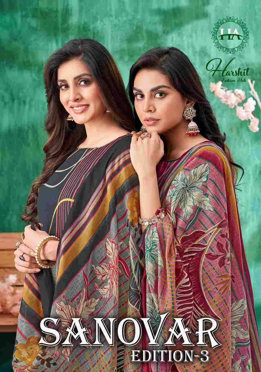 Sanovar Vol-3 By Harshit Fashion Hub 1757-001 To 1757-006 Series Beautiful Festive Suits Stylish Fancy Colorful Casual Wear & Ethnic Wear Pure Jam Cotton Print Dresses At Wholesale Price