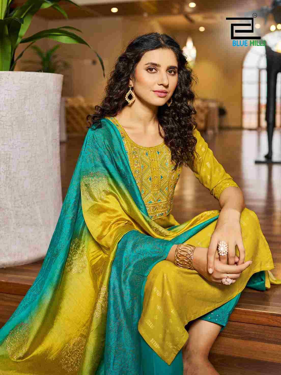 Shanaya Vol-2 By Blue Hills 1001 To 1006 Series Designer Suits Collection Beautiful Stylish Fancy Colorful Party Wear & Occasional Wear Rayon Embroidered Dresses At Wholesale Price